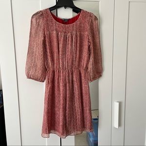 Armani Exchange Red and Gold Dress Size 2